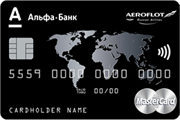 Кредитная карта Альфа Банк Аэрофлот-Бонус World Black Edition